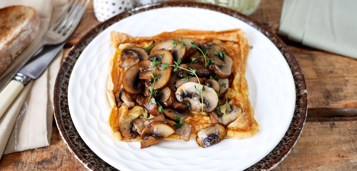 Omlet z pieczarkami